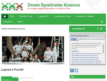 Tablet Screenshot of downsyndromekosova.org